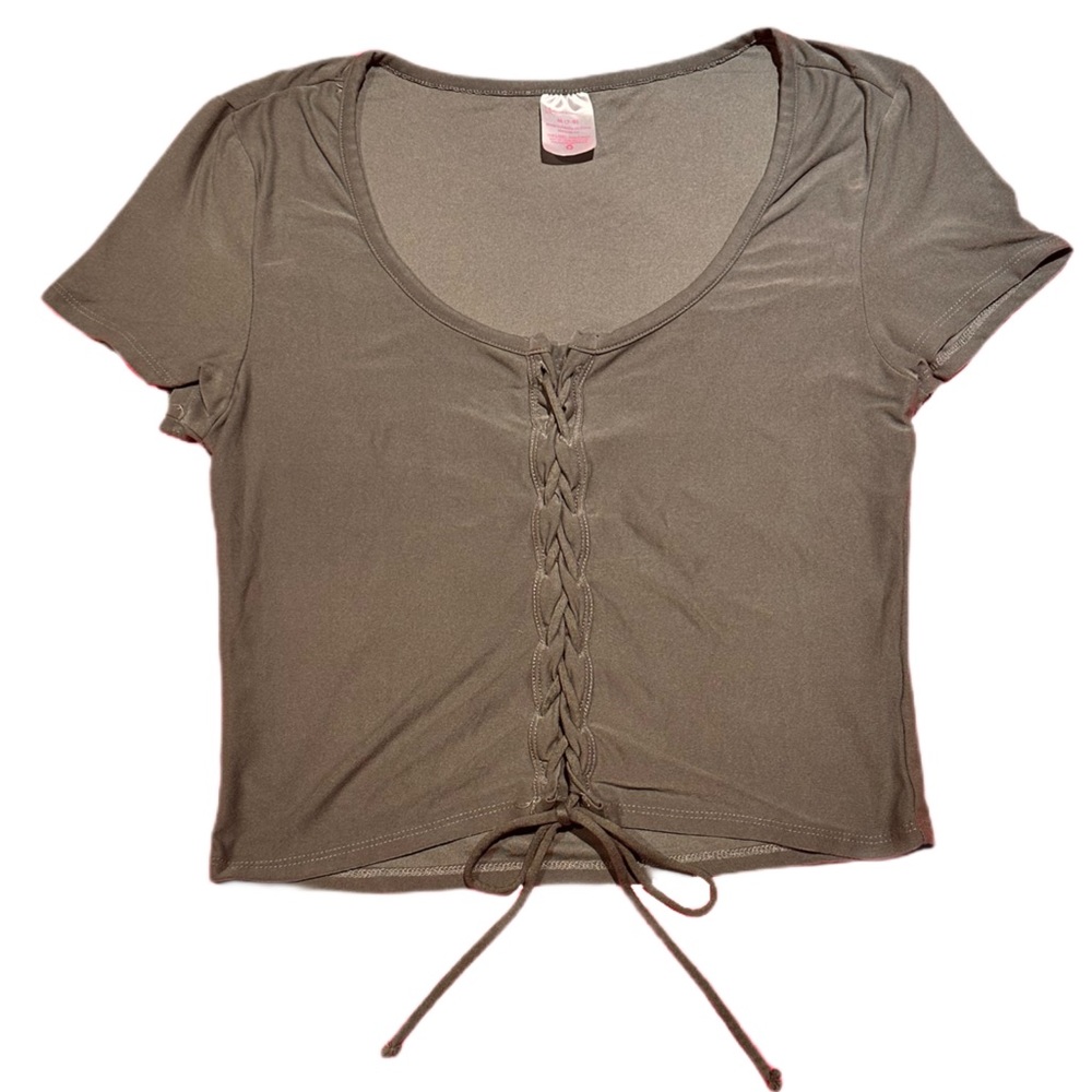 juniors NOBO crop top- green/ never worn.